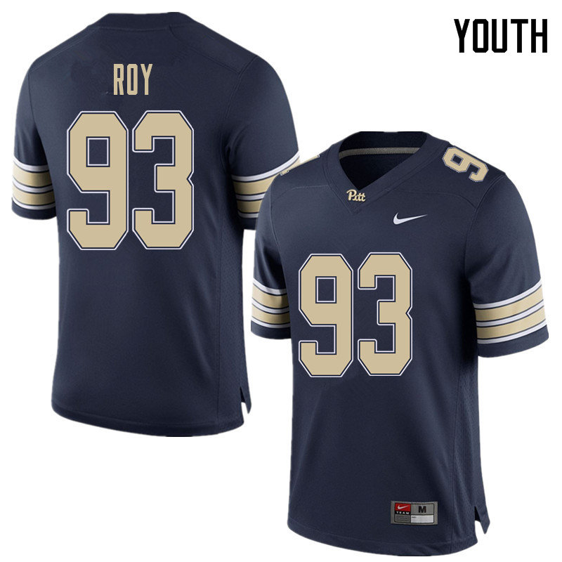 Youth #93 Shane Roy Pittsburgh Panthers College Football Jerseys Sale-Home Blue